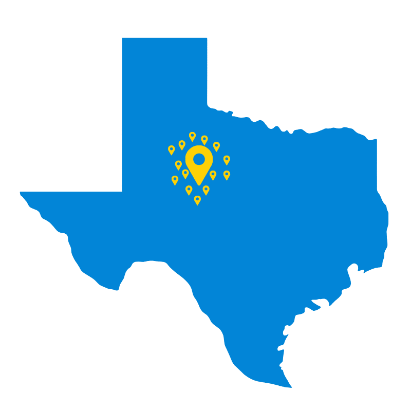 abilene tx map illustration