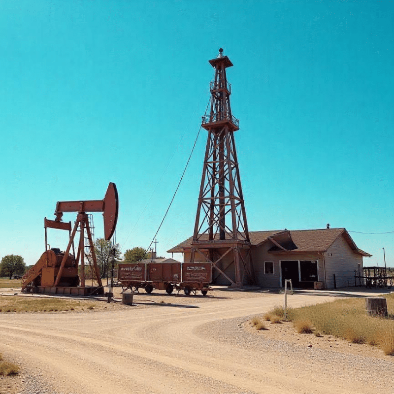 oil well and drilling rig in odessa tx