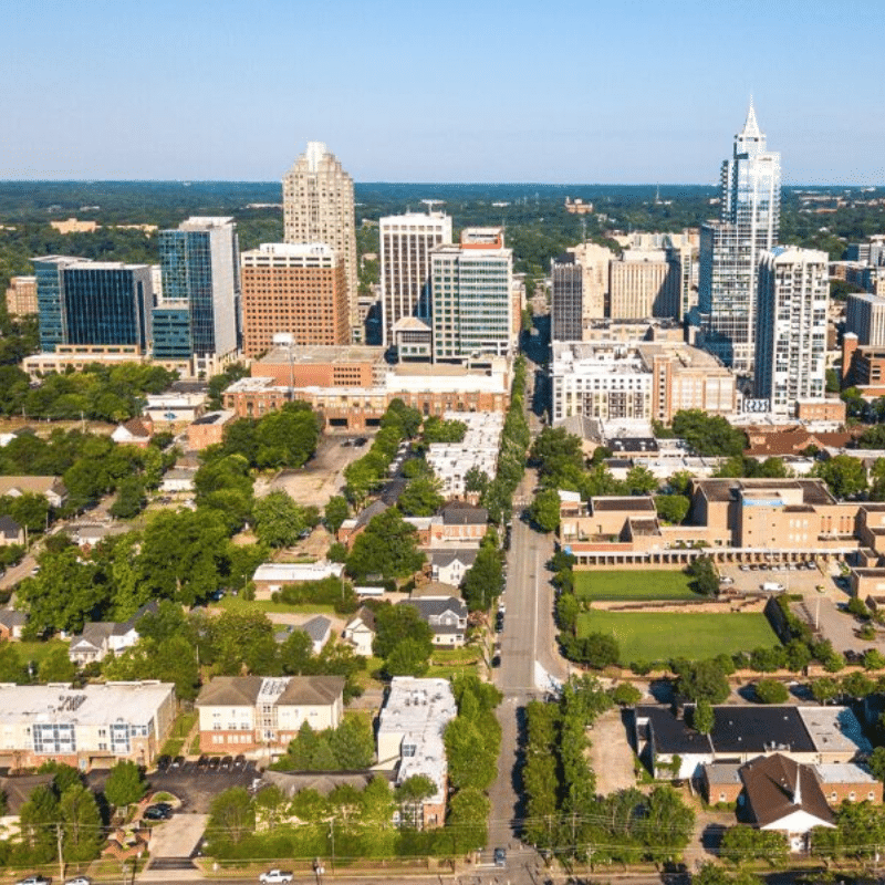 raleigh nc aerial image