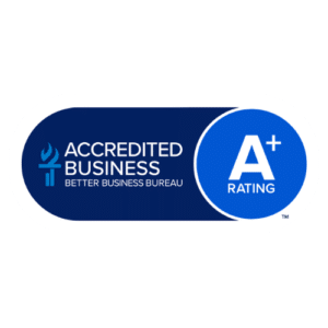 Bbb a+ accredited business logo